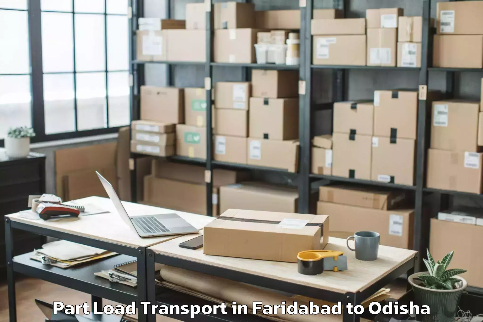 Easy Faridabad to Telkoi Part Load Transport Booking